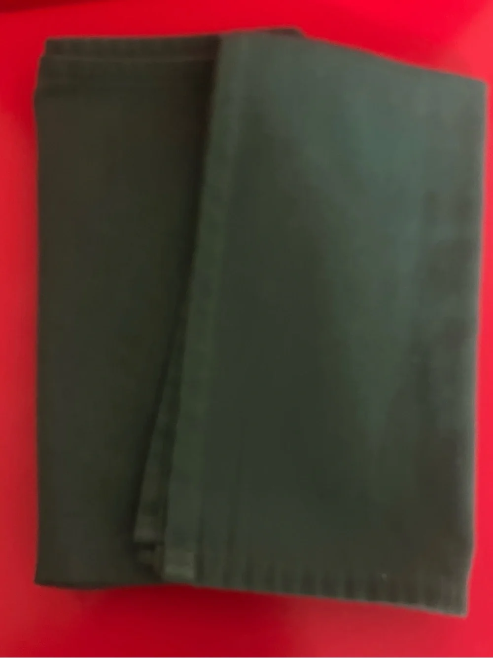 Vintage Assorted Fabric Napkins in Green, Brown & Yellow 12
